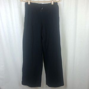 Lululemon Womens 8 Still Pants Wide Leg Black
